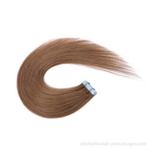 Double Drawn Tape In Extensions 100 Human Hair Silky Straight Wholesale Remy Tape Hair Extensions Seamless